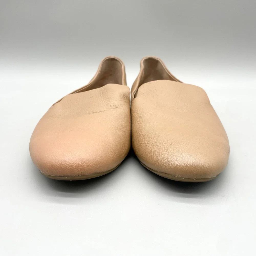 Birdies Womens 8.5 The Starling Smoking Slipper Loafers Tan Leather Chic Preppy
